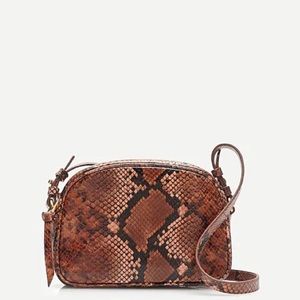 J Crew Devon camera bag , 2 detachable straps, real leather